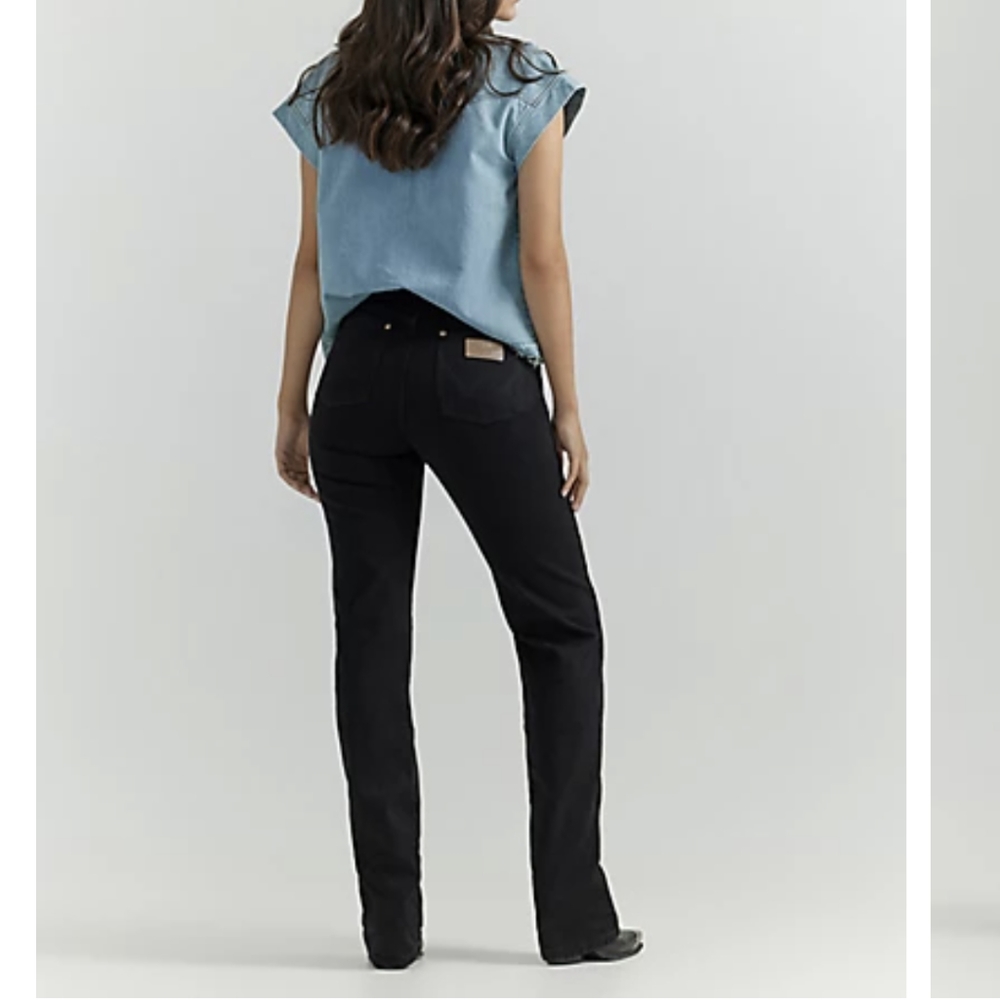 Black Cowboy Cut Jeans